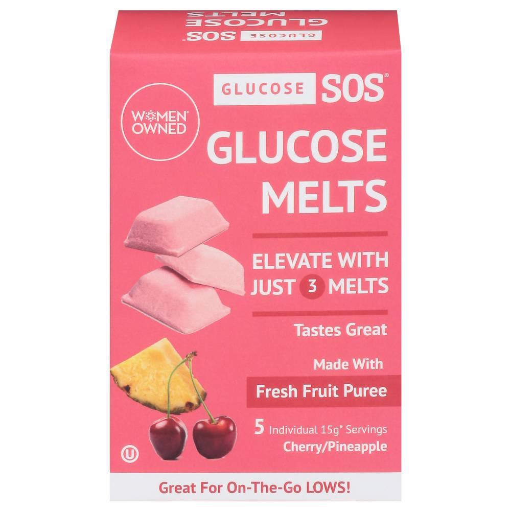 Glucose Sos Glucose Melts (5 ct ) (cherry- pineapple)