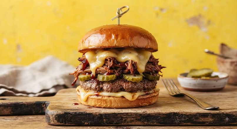Mix steak smash + effiloché