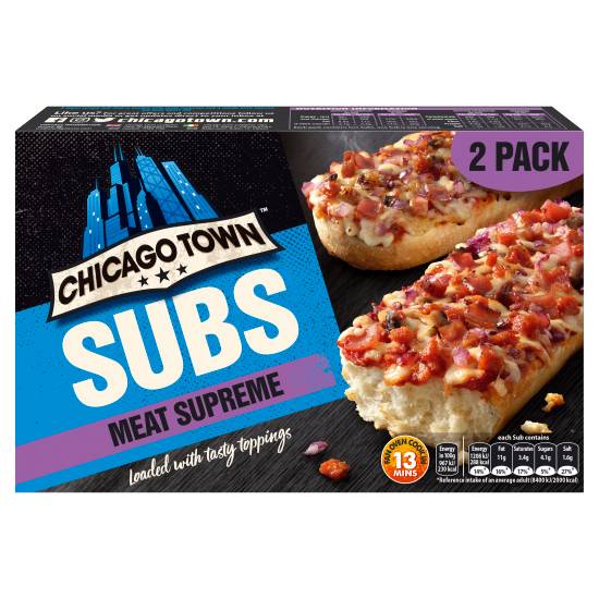 Chicago Town Meat Supreme Pizza Subs (2 ct)