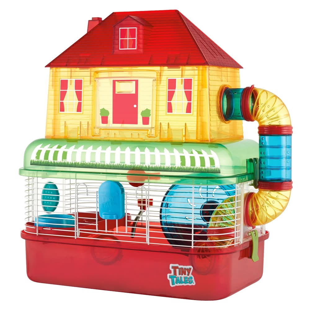 Tiny Tales™ Comfy House Small Pet Habitat (Size: 19\"L X 12.7\"W X 19.2\"H)