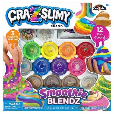 Cra-Z-Slimy Art & Craft Smoothie Blendz Kit, Assorted, Multi (12 ct)