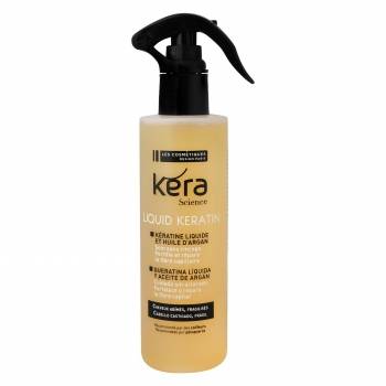 Keratina líquida con aceite de argán para cabello castigado Les Cosmétiques 200 ml.