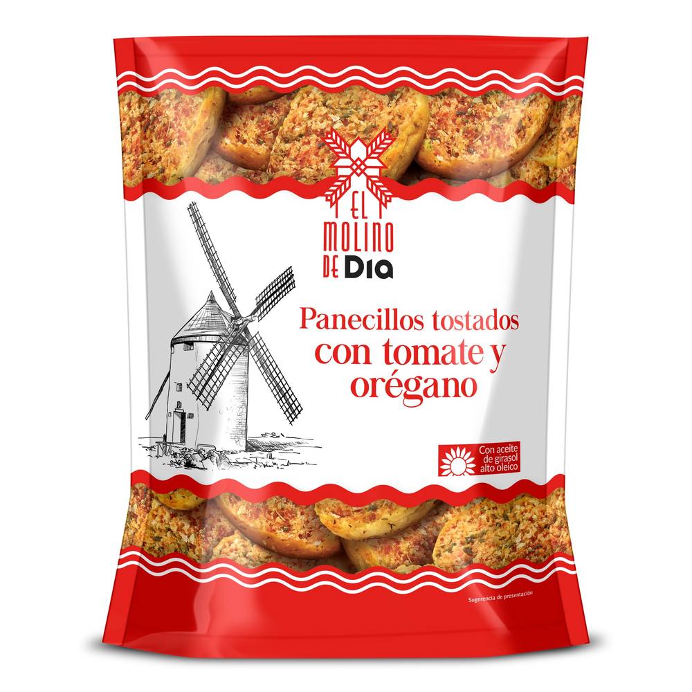 Panecillos Tostados Con Tomate Y Orégano El Molino De Dia Bolsa 160 G