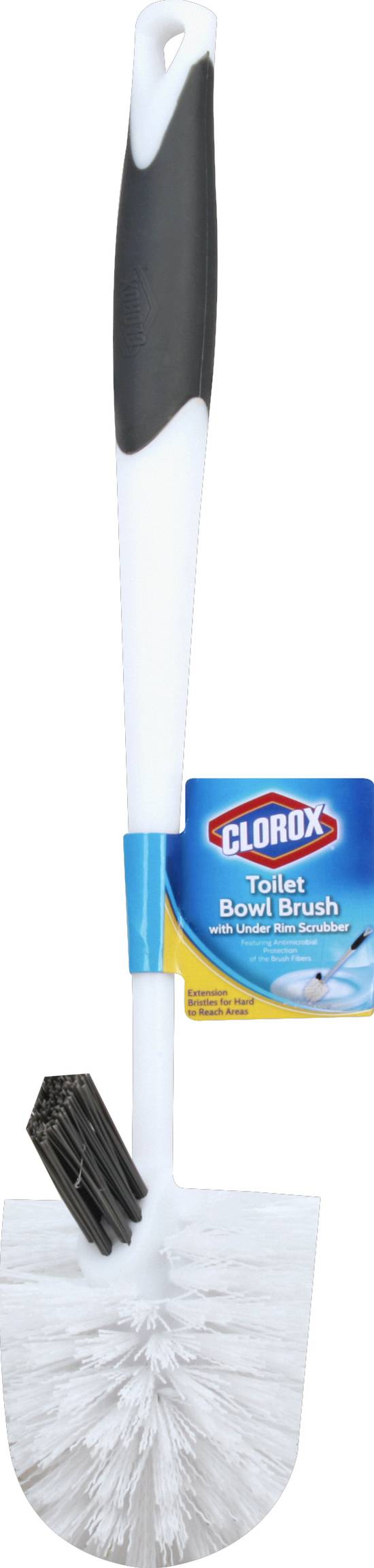 Clorox Toilet Bowl Brush, with Under Rim Scrubber