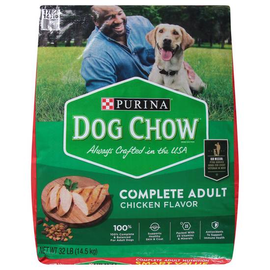 Purina Dog Chow Complete & Balanced Adult Dog Food (32 lbs)