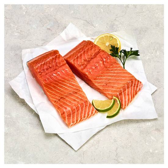 Atlantic Skin-On Salmon Fillets (price per lb)
