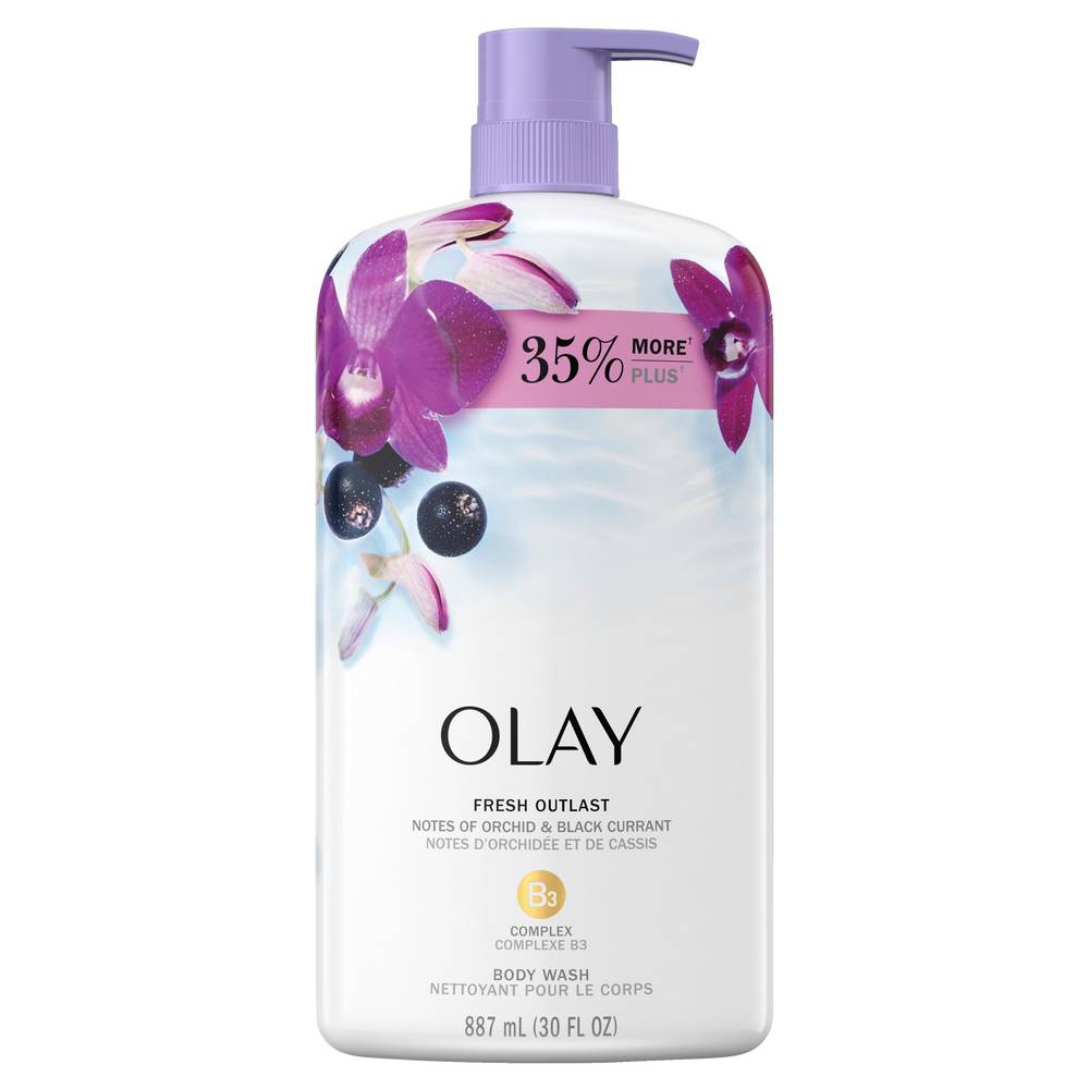 Olay Fresh Outlast Body Wash Orchid Black Currant