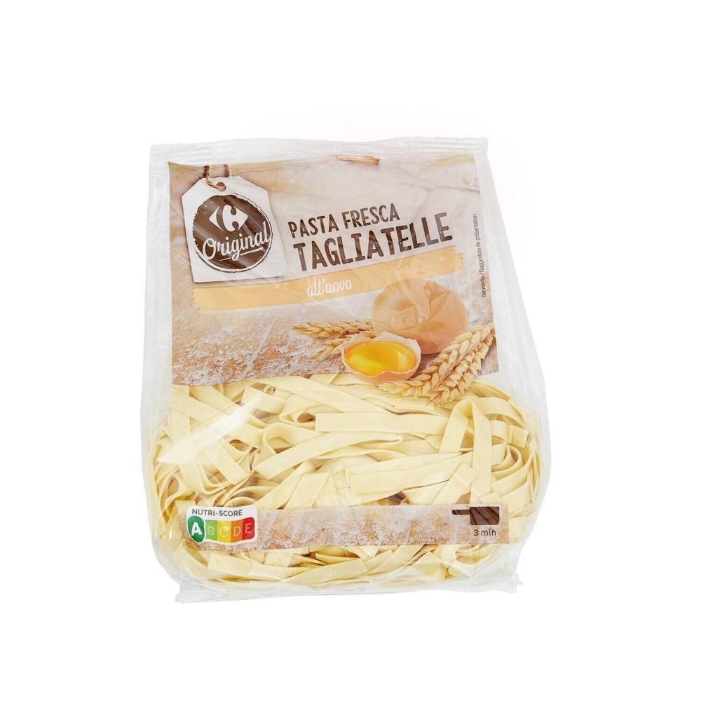 Carrefour Original - Pâtes fraîches tagliatelles aux oeufs frais (250g)