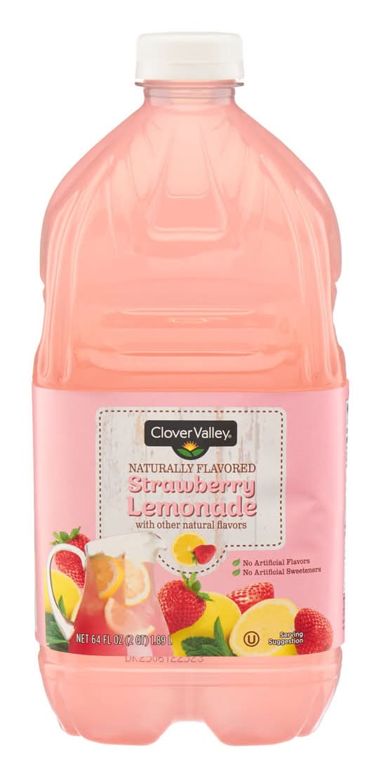 Clover Valley Juice Drink, Strawberry-Lemonade (64 fl oz)