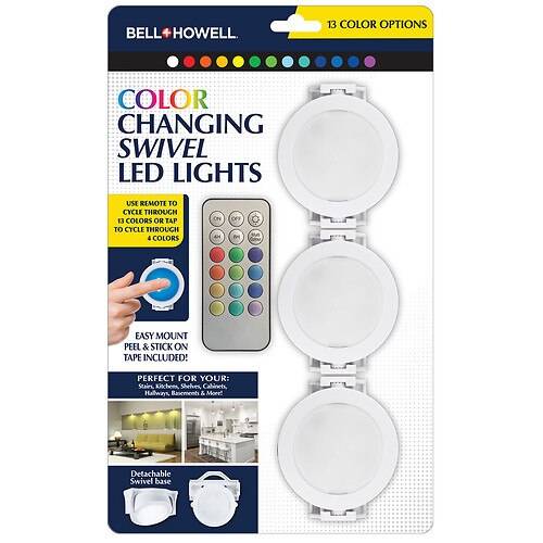 Bell+Howell Color Changing Swivel LED Lights - 1.0 ea
