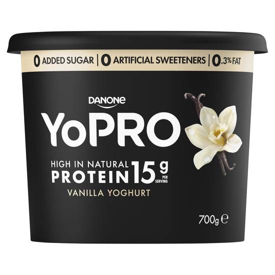 Danone Yopro Vanilla Yoghurt 700g