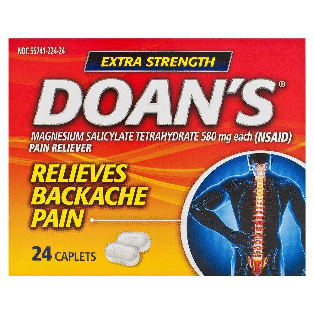 Doan's Extra Strength 580 mg Pain Reliever Caplets (0.01 oz)