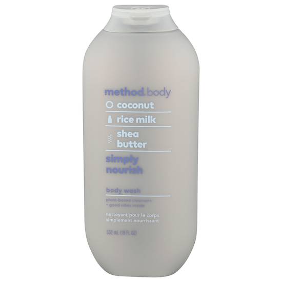 Method Simply Nourish Coconut, Rice and Shea Butter Body Wash