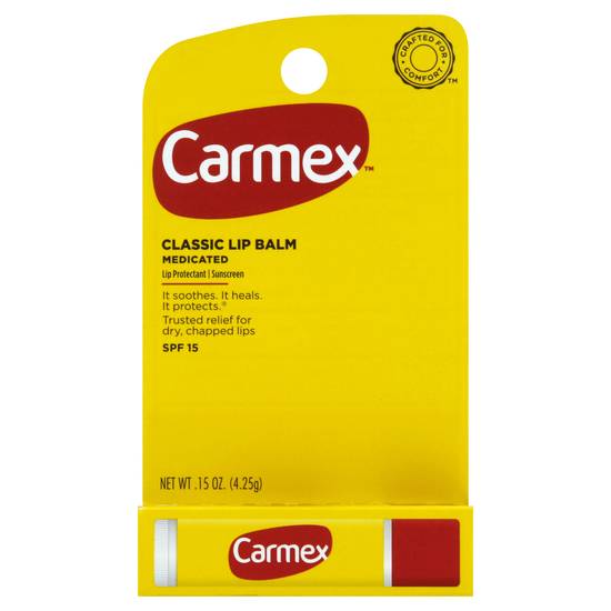 Carmex Classic Lip Balm Medicated Spf 15 (0.2 oz)