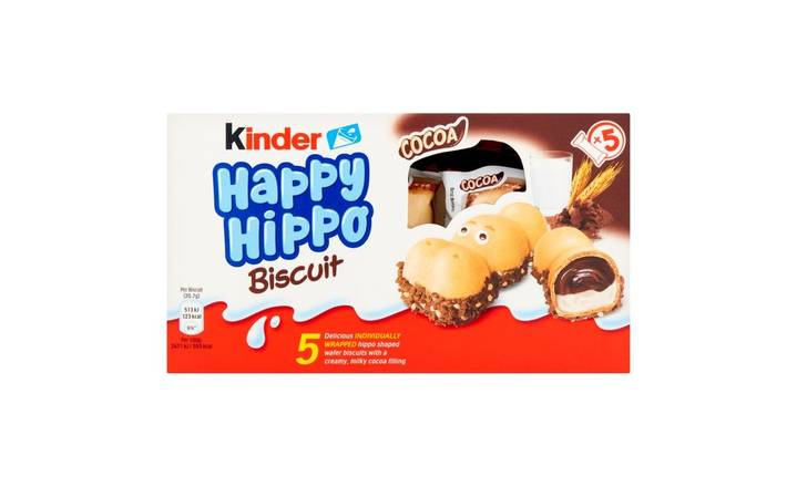 Kinder Happy Hippo Chocolate Cream Biscuits 5 pack 20.7g (401342)