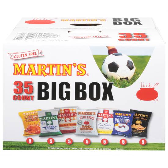 Martin's Big Box Assorted Potato Chips (35 ct)