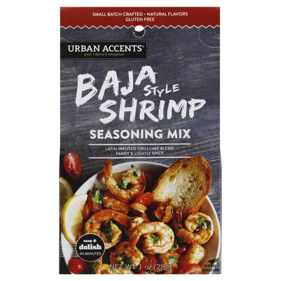 Urban Accents Seasoning Mix, Baja Style Shrimp - 1 oz