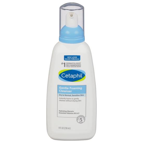 Cetaphil Gentle Foaming Cleanser Face Wash (8 oz)