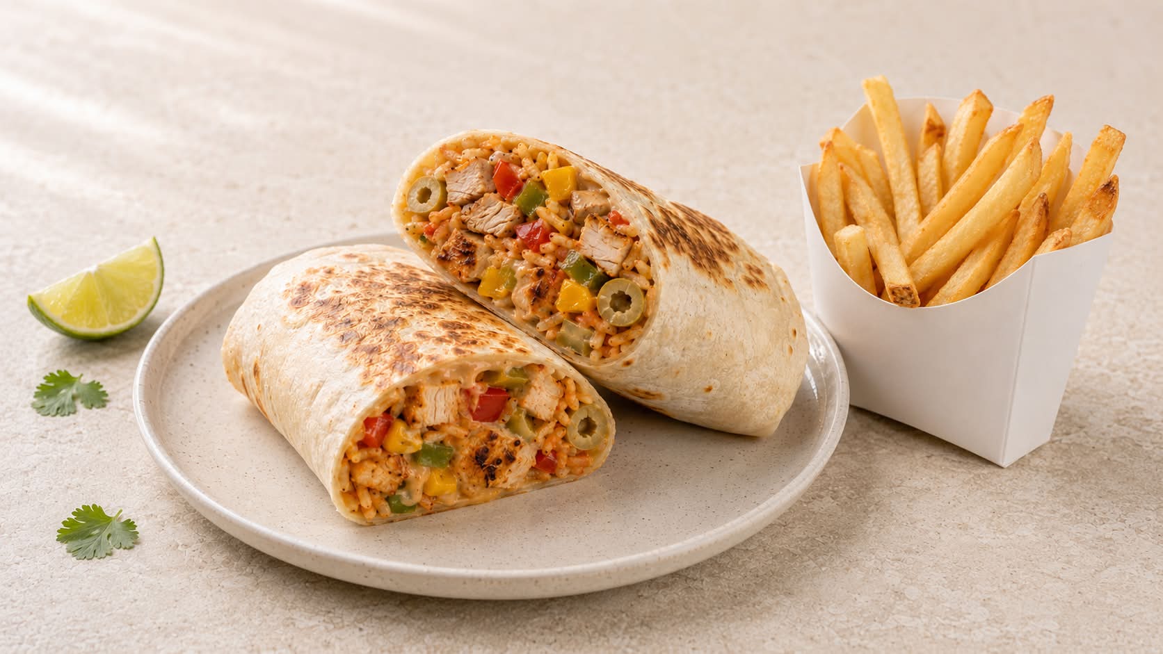 Burritos Chicken + Frites 🌯