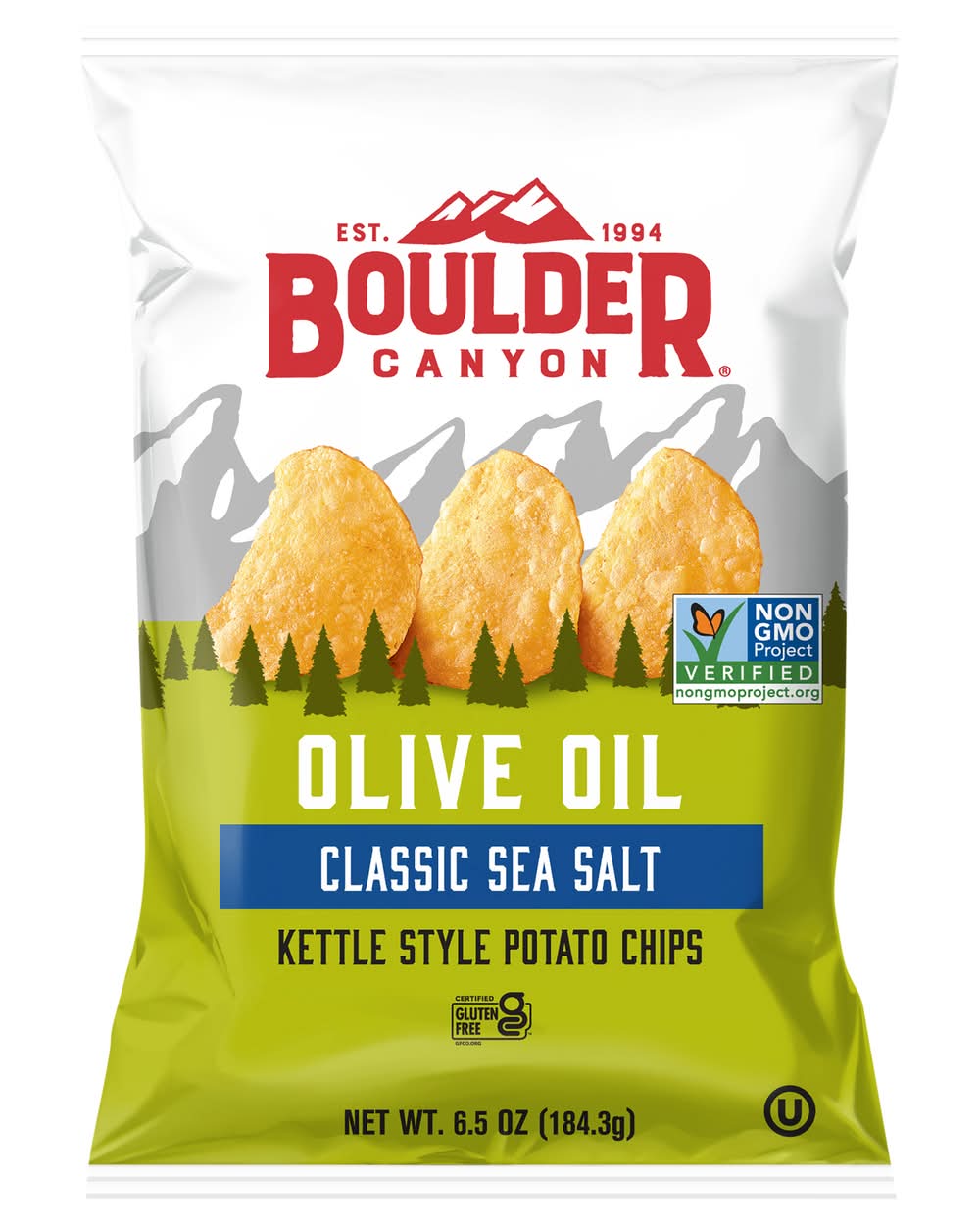 Boulder Canyon Olive Oil Classic Sea Salt Kettle Style Potato Chips (6.5 oz)
