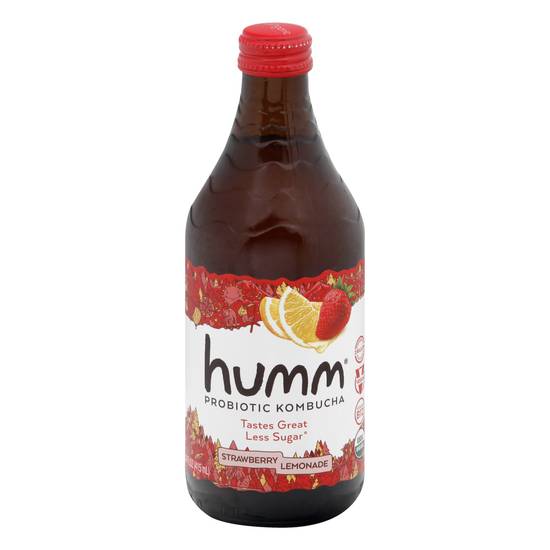 Humm Strawberry Lemonade Kombucha (14 fl oz)