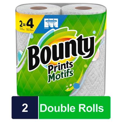 Bounty Print Paper Towel Tissue (1 lbs, 2 ct)