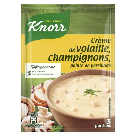 Knorr - Soupe crème de volaille et champignons (750 ml)