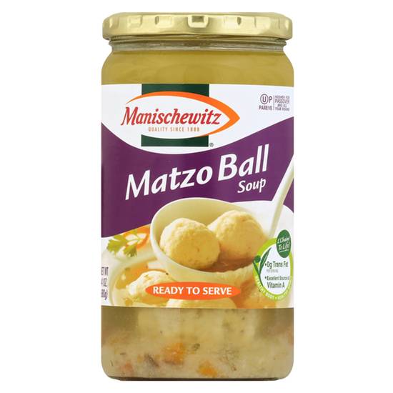 Order Manischewitz Matzo Ball Soup 24oz food online from Everyday Needs by Gopuff store, New Haven on bringmethat.com