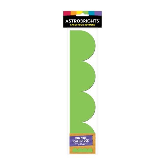 Astrobrights Bulletin Board Borders 2 x 12 Re Entry Red Pack Of 20