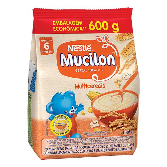 Nestlé cereal infantil multicereais mucilon (600 g)