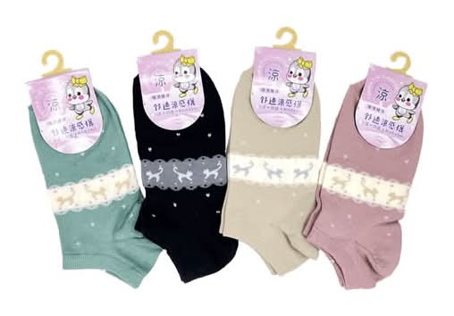 樂企鵝舒適涼感襪20-25cm#0407#4711385770407
