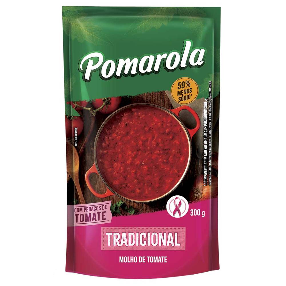 Pomarola molho de tomate tradicional (300 g)