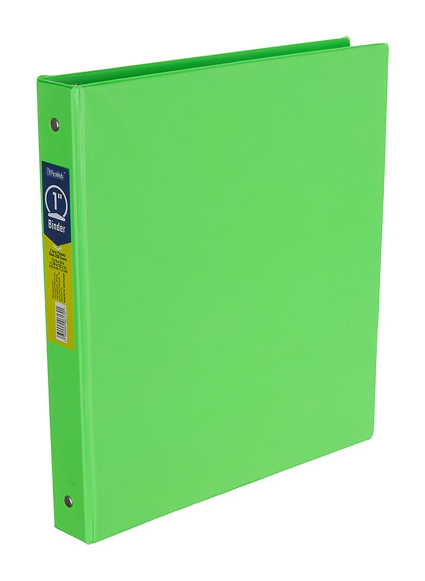 Office Hub Durable Binder 1 In Assorted
