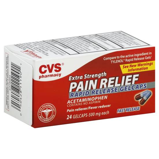 Cvs Pharmacy Extra Strength Pain Relief Gelcaps (24 ct)