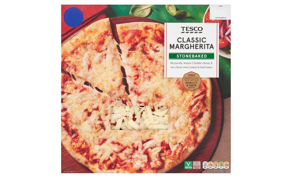 Tesco Stonebaked Classic Margherita Pizza 306g (398211)