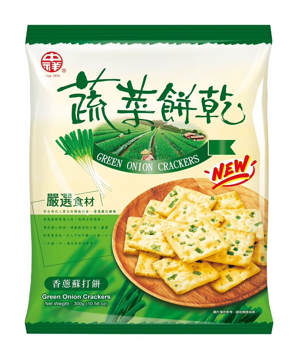 中祥新蔬菜蘇打餅300g