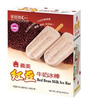 義美 420ml牛奶冰棒 - 紅豆粉粿 (5 入)