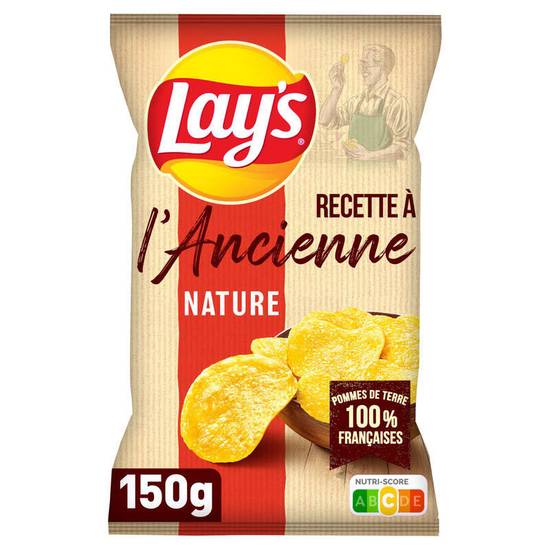 Lay's chips à l'ancienne nature 145 g