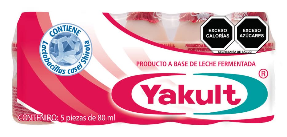 Yakult · Alimento lácteo a base de leche fermentada (5 x 80 ml)