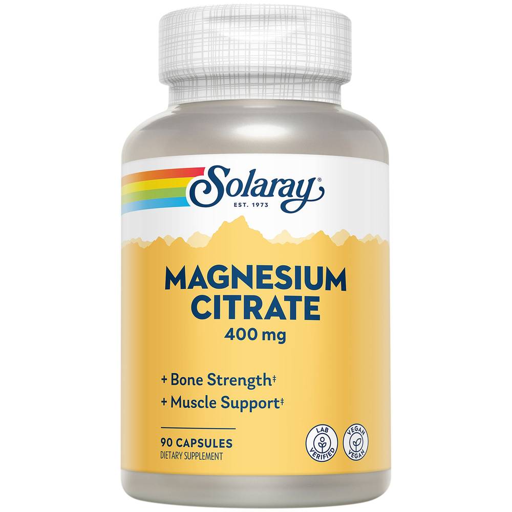 Biocitrate Magnesium - Enhanced Absorption - 400 Mg (90 Vegetarian Capsules)