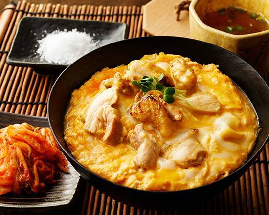 あっさり旨塩の親子丼＆選べる鶏出汁スープセット Refreshing Salt Chicken & Egg Rice Bowl + Selectable Chicken Soup Set