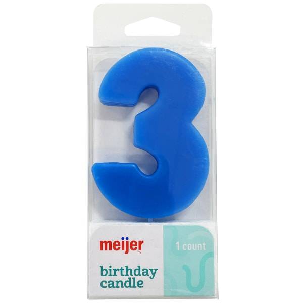 Meijer Extra Large Number 3 Birthday Candle