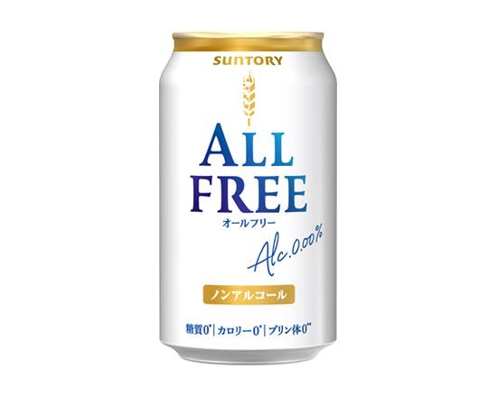 303155：〔ノンアルコール〕サントリー オールフリー 350ML缶 / Suntory All Free(Non‐Alcoholic Beer)