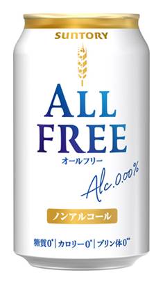 303155：〔ノンアルコール〕サントリー オールフリー 350ML缶 / Suntory All Free(Non‐Alcoholic Beer)