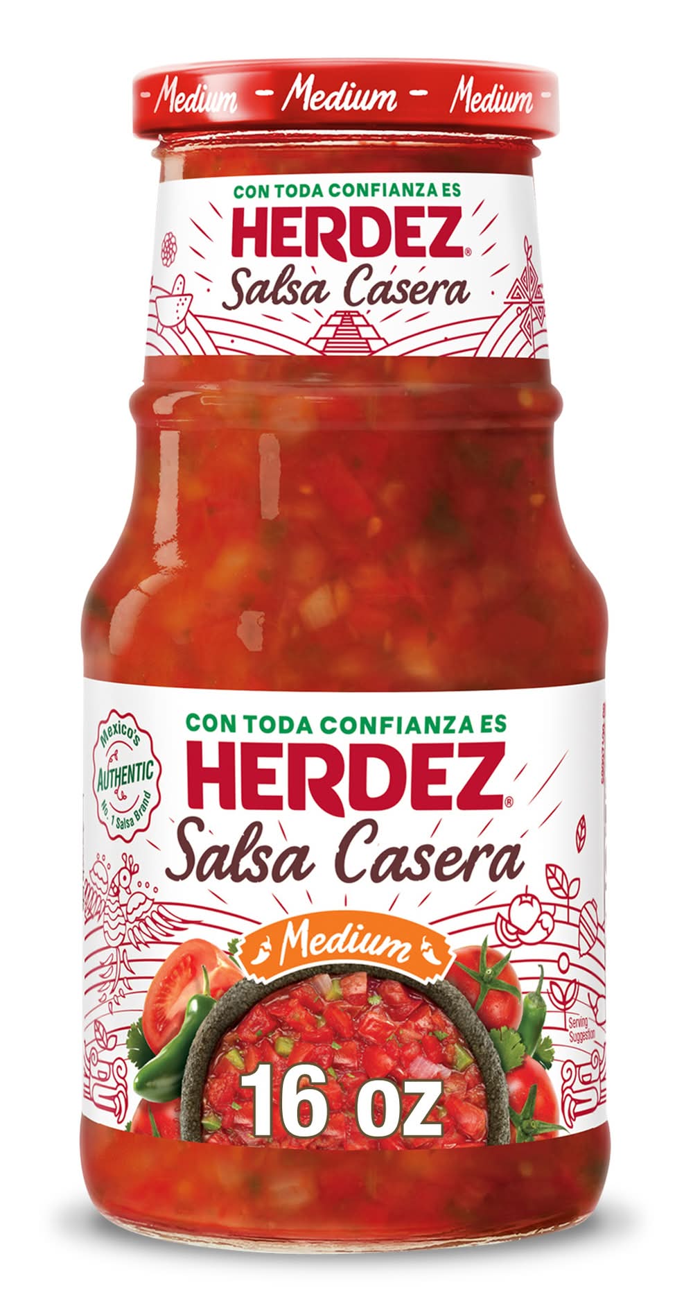 Herdez Medium Salsa Casera (16 oz)