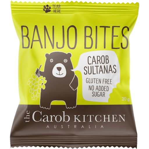 The Carob Kitchen Carob Sultanas Banjo Bits (20g)