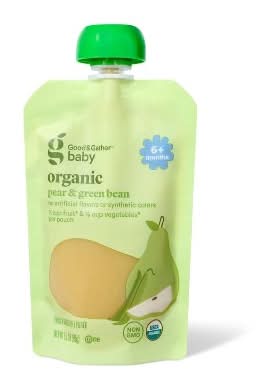 Good & Gather Organic Pear Green Beans Baby Food Pouch (3.5 oz)