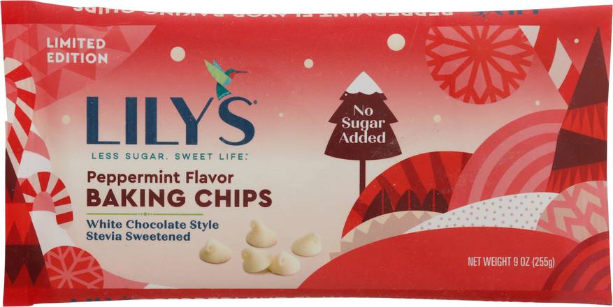 Lily's Peppermint Flavor White Chocolate Baking Chips (9 oz)
