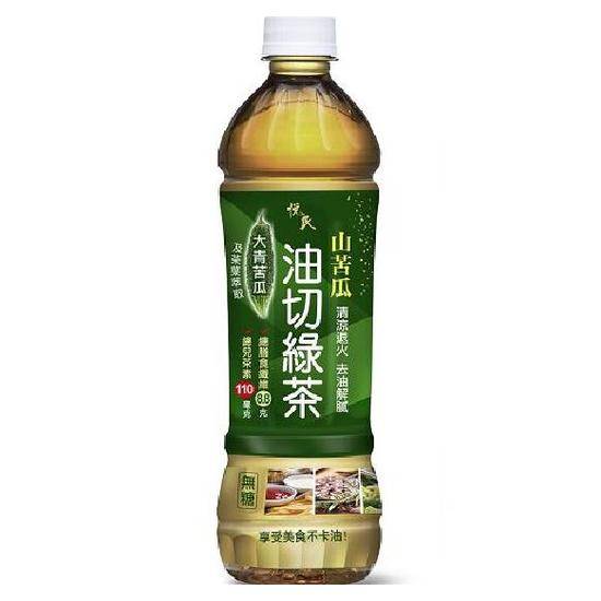 悅氏山苦瓜油切綠茶550ml