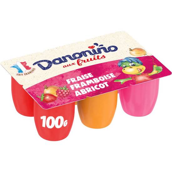Petits suisses aux fruits Danonino 6x100g